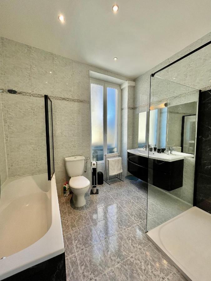 Spacious 3 Bedroom Flat Nice Center - Magnificent View-Parking Ngoại thất bức ảnh