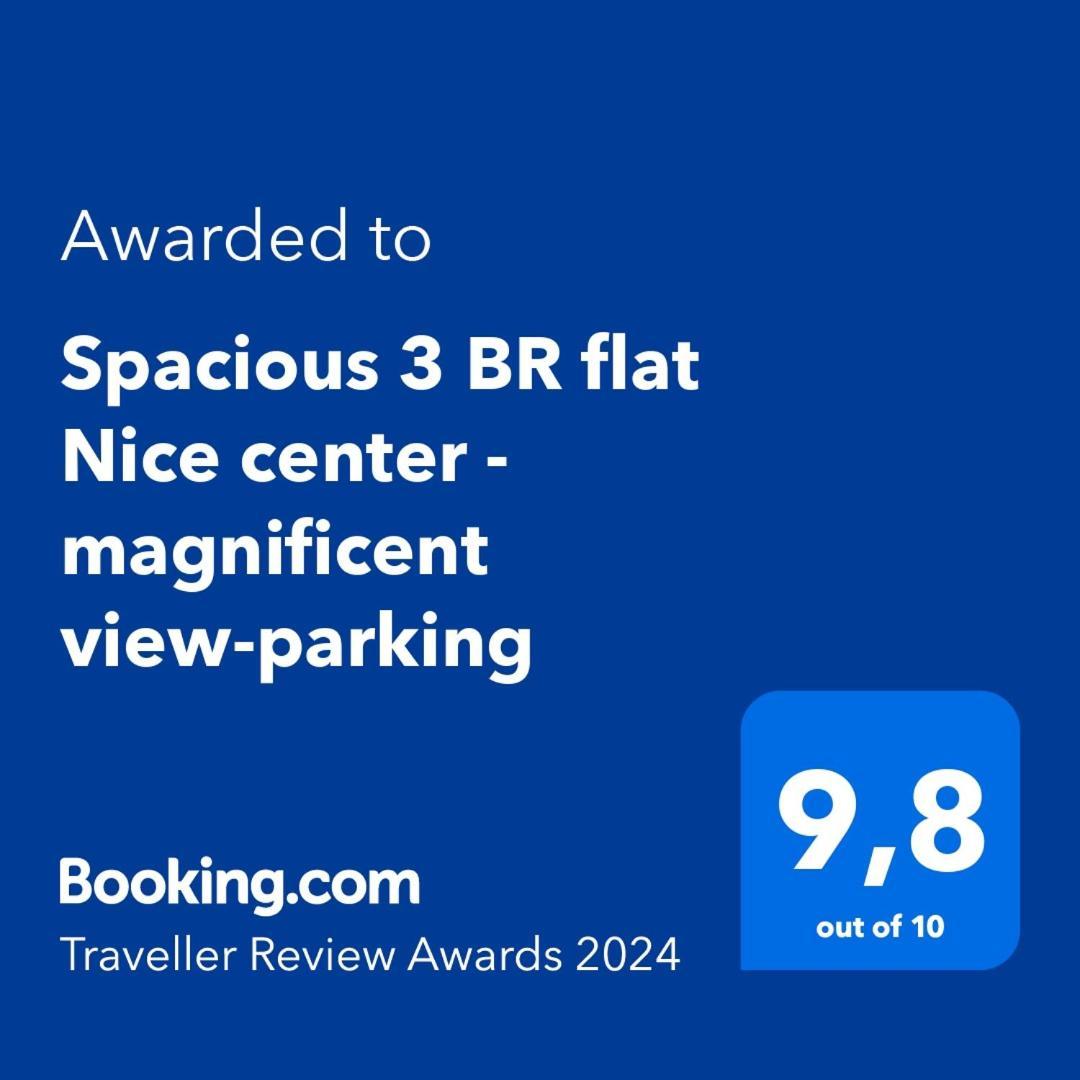 Spacious 3 Bedroom Flat Nice Center - Magnificent View-Parking Ngoại thất bức ảnh
