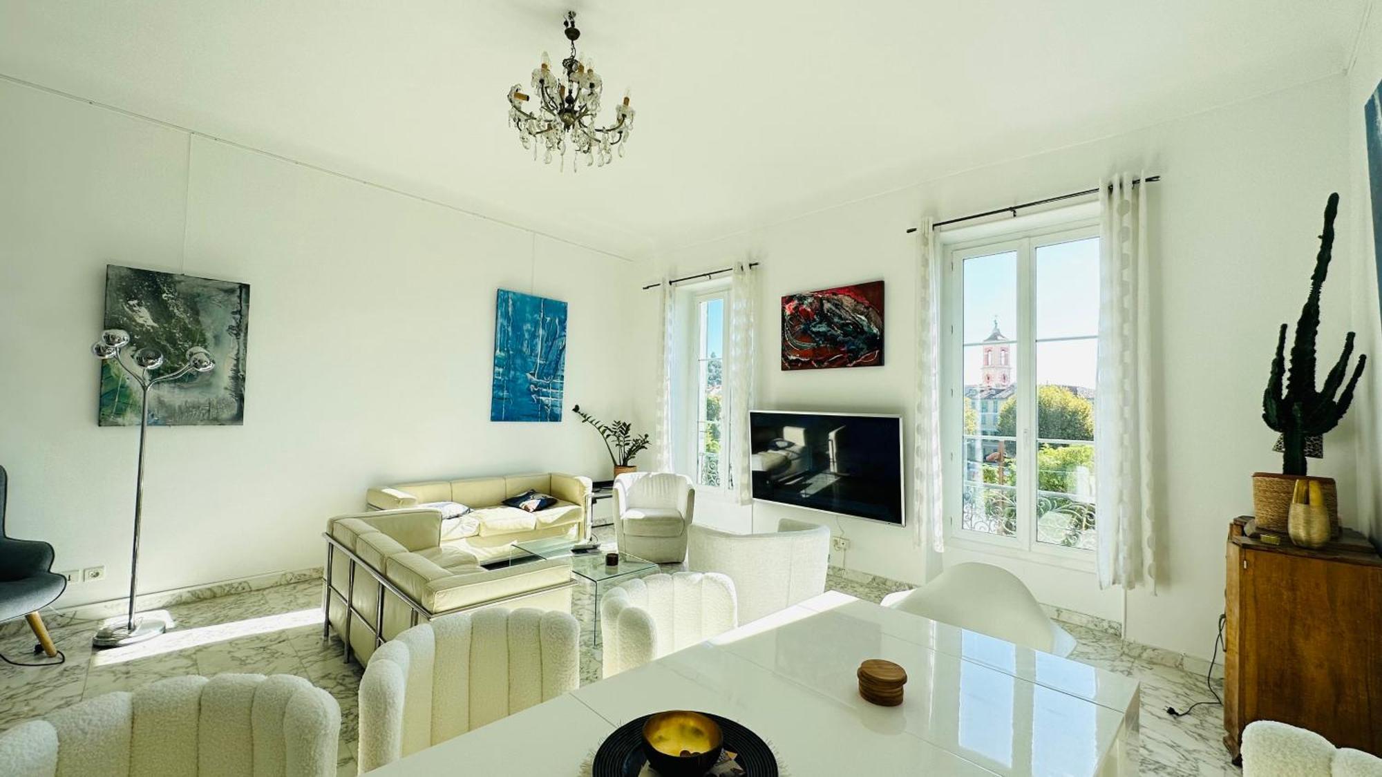 Spacious 3 Bedroom Flat Nice Center - Magnificent View-Parking Ngoại thất bức ảnh